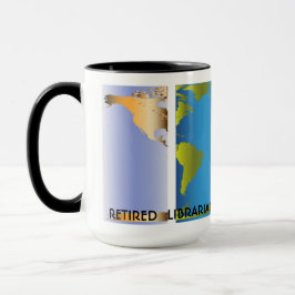 Remüde Librarian World Map Tasse