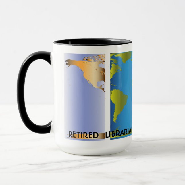 Remüde Librarian World Map Tasse (Links)