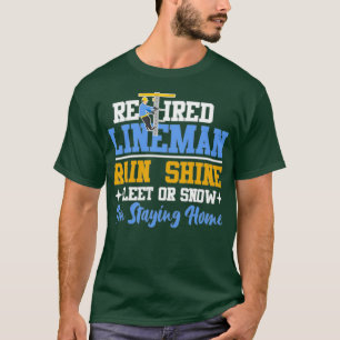 Remüde Lineman Elektrischer Regen glänzen Schluck T-Shirt