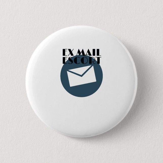 Remüde Mailman Ex Mail Escort Mail Carrier Button (Vorderseite)