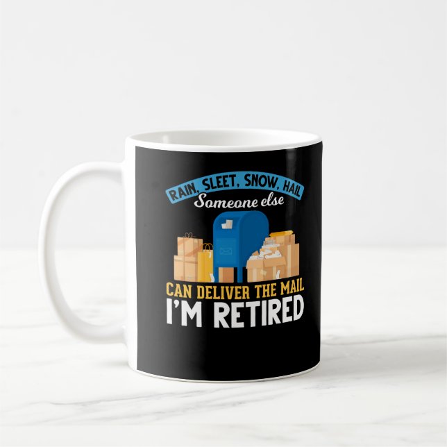 Remüde Mailman Postal Worker Retirement Kaffeetasse (Links)