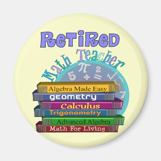 Remüde Math Teacher Geschenke Magnet (Vorne)