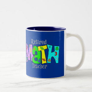 Remüde Math Teacher Geschenke Zweifarbige Tasse