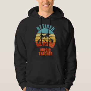 Remüde Musiklehrer Funny lehren Happy Retirem Hoodie