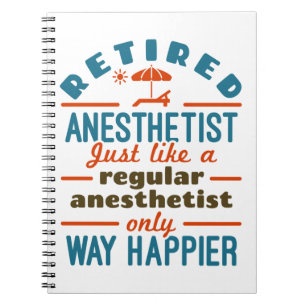 Remüde Nurse Anästhesist CRNA Way Happier Notizblock