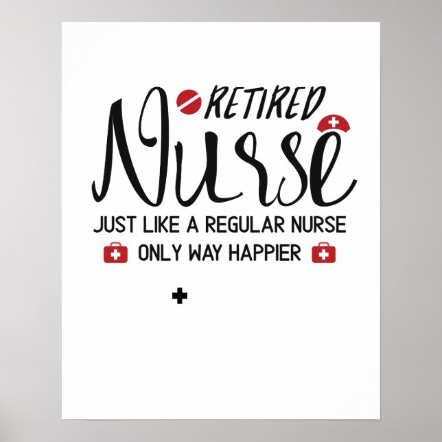 Remüde Nurse Great Gift Remüde Nurse Poster (Vorne)
