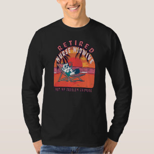 Remüde Nurse Midwive Vintage Rente T-Shirt