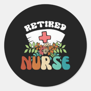 Remüde Nurse Rn Runder Aufkleber