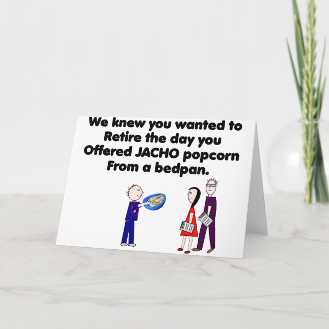 Remüde Nurse Story Art JACHO Button Karte (Vorderseite)