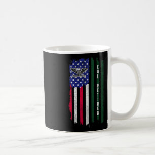 Remüde O6 Oberst Col Rank American Flag Veteranen Kaffeetasse