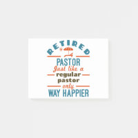 Remüde Pastor Preacher Retirement Funny Happier