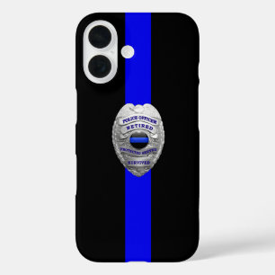 Remüde Police Abzeichen Thin Blue Line Case-Mate i iPhone 16 Hülle