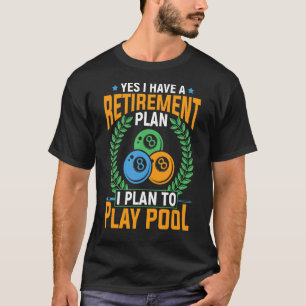 Remüde Pool Ball Player Snooker Billiard Angebot D T-Shirt
