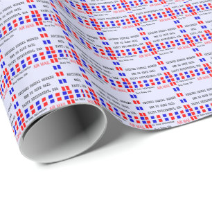 "Remüde Postal Worker Gift Wrap ll Geschenkpapier