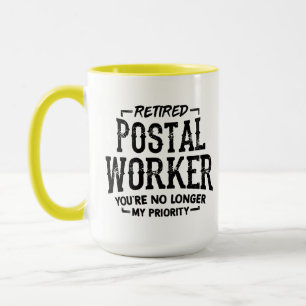 Remüde Postarbeiter Coworker Verlasse Party Tasse