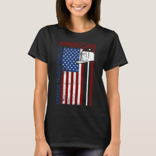 Remüde Postarbeiter Flag Proud Mailman Retiremen T-Shirt