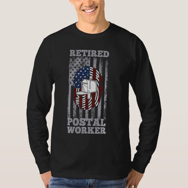 Remüde Postarbeiter Fun Mailman Retirement Da1 T-Shirt (Vorderseite)