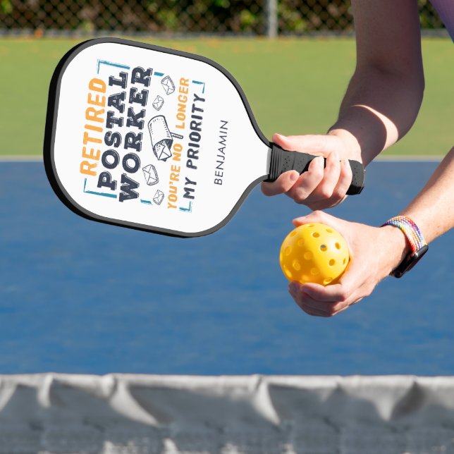 Remüde Postarbeiter Grandpa Mailman Pickleball Schläger (InSitu)