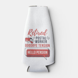 Remüde Postarbeiter Mailman Personalisierter Name Flaschenkühler