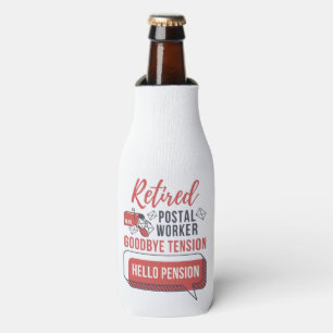 Remüde Postarbeiter Mailman Personalisierter Name Flaschenkühler