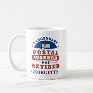 Remüde Postarbeiter Mailman Retirement Funny Kaffeetasse