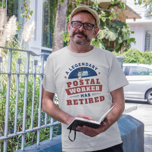Remüde Postarbeiter Mailman Retirement Funny T-Shirt