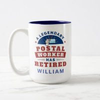 Remüde Postarbeiter Mailman Retirement Gag