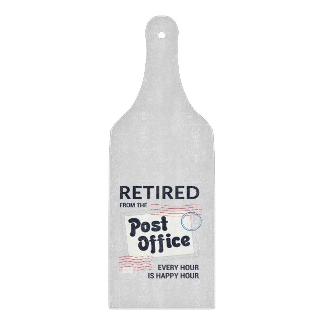 Remüde Postarbeiter Mailman Retirement Schneidebrett (Vorderseite)
