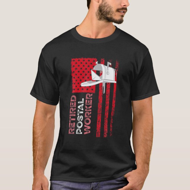 Remüde Postarbeiter Mailman Retirement T-Shirt (Vorderseite)