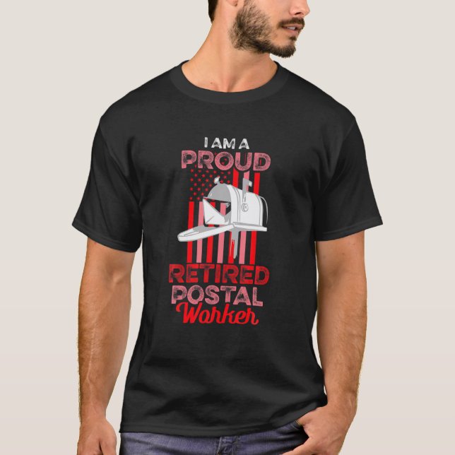 Remüde Postarbeiter Mailman Retirement T-Shirt (Vorderseite)