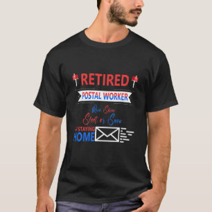 Remüde Postarbeiter Post Office Mailman Postman T-Shirt