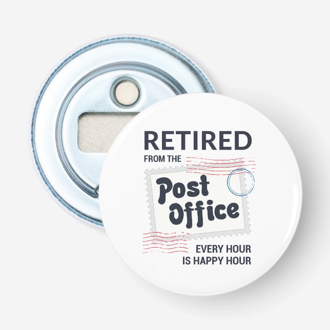 Remüde Postarbeiter Rentirement Mailman Funny Flaschenöffner (Vorderseite)