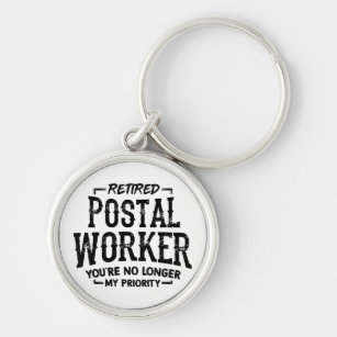 Remüde Postarbeiter Rentirement Mailman Funny Schlüsselanhänger