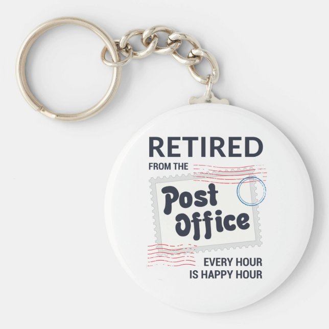 Remüde Postarbeiter Rentirement Mailman Funny Schlüsselanhänger (Vorne)