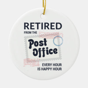 Remüde Postarbeiterrente Mailman Keepake Keramik Ornament