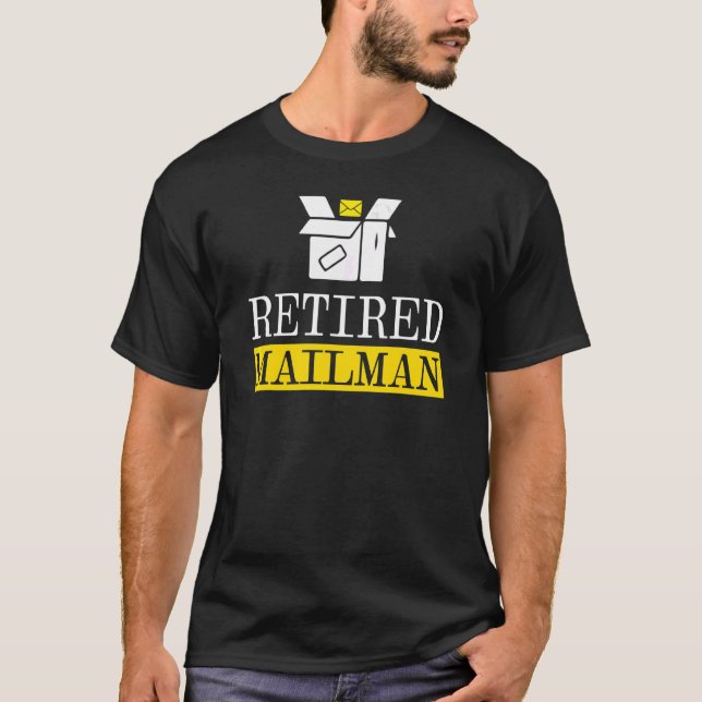Remüde Postman Postman Postman Worker Courier Mail T-Shirt (Vorderseite)