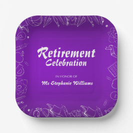 Remüde Schullehrer Celebration Party Pappteller