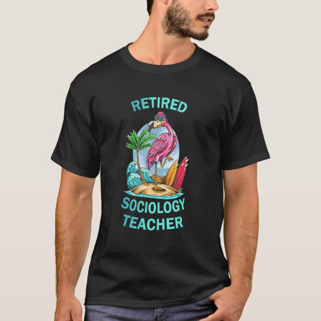 Remüde Soziallehrer Flamingo T-Shirt (Vorderseite)