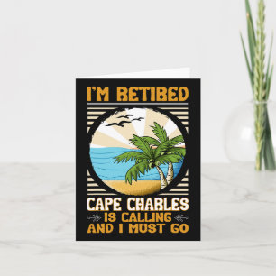Remüde US Coast Funny Sea Lover Cape Charles Karte
