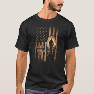 Remüde Veteran Vater 2025 Proud Patriotic USA Amer T-Shirt