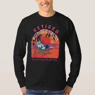 Remüde Wildtierbiologe Vintage Altersvorsorge T-Shirt