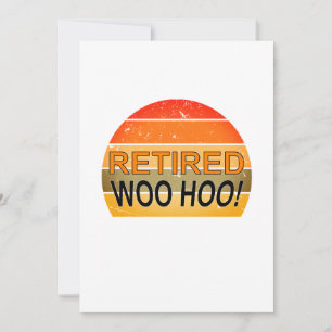 Remüde Woo Hoo mit Vintagem Sunset Magnet Einladung