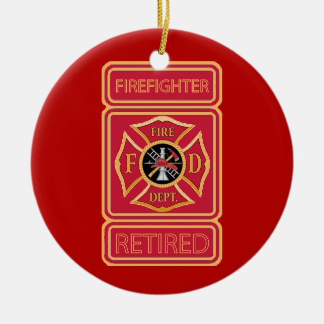 Remüder Firefighter Custom Keramikornament (Vorne)