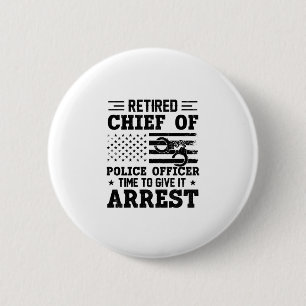 Remüder Polizeichef - amerikanisch-lustig Button