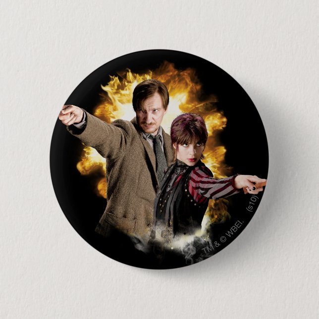 Remus Lupin and Nymphadora Tonks-Lupin Button (Vorderseite)