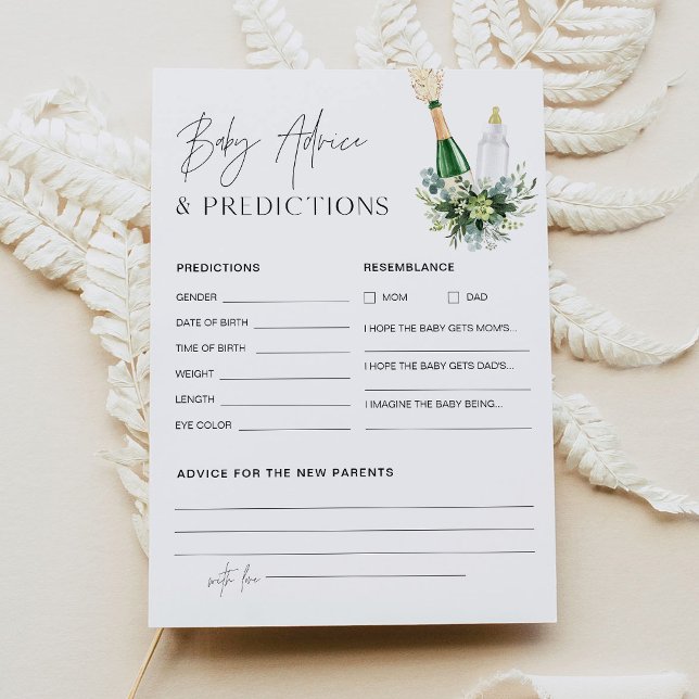 REMY Baby-Duschberatung und -Vorhersagekarte Einladung (Von Creator hochgeladen)