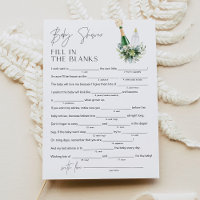 REMY Baby Shower Libs Füllen Sie das Blank Game 12