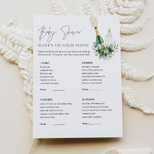 REMY Baby Shower Was ist auf Ihrer Handykarte? Einladung