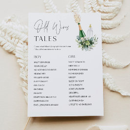 REMY Old Ehefrauen Tales Baby Shower Game Card Einladung