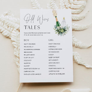 REMY Old Ehefrauen Tales Baby Shower Game Card Einladung